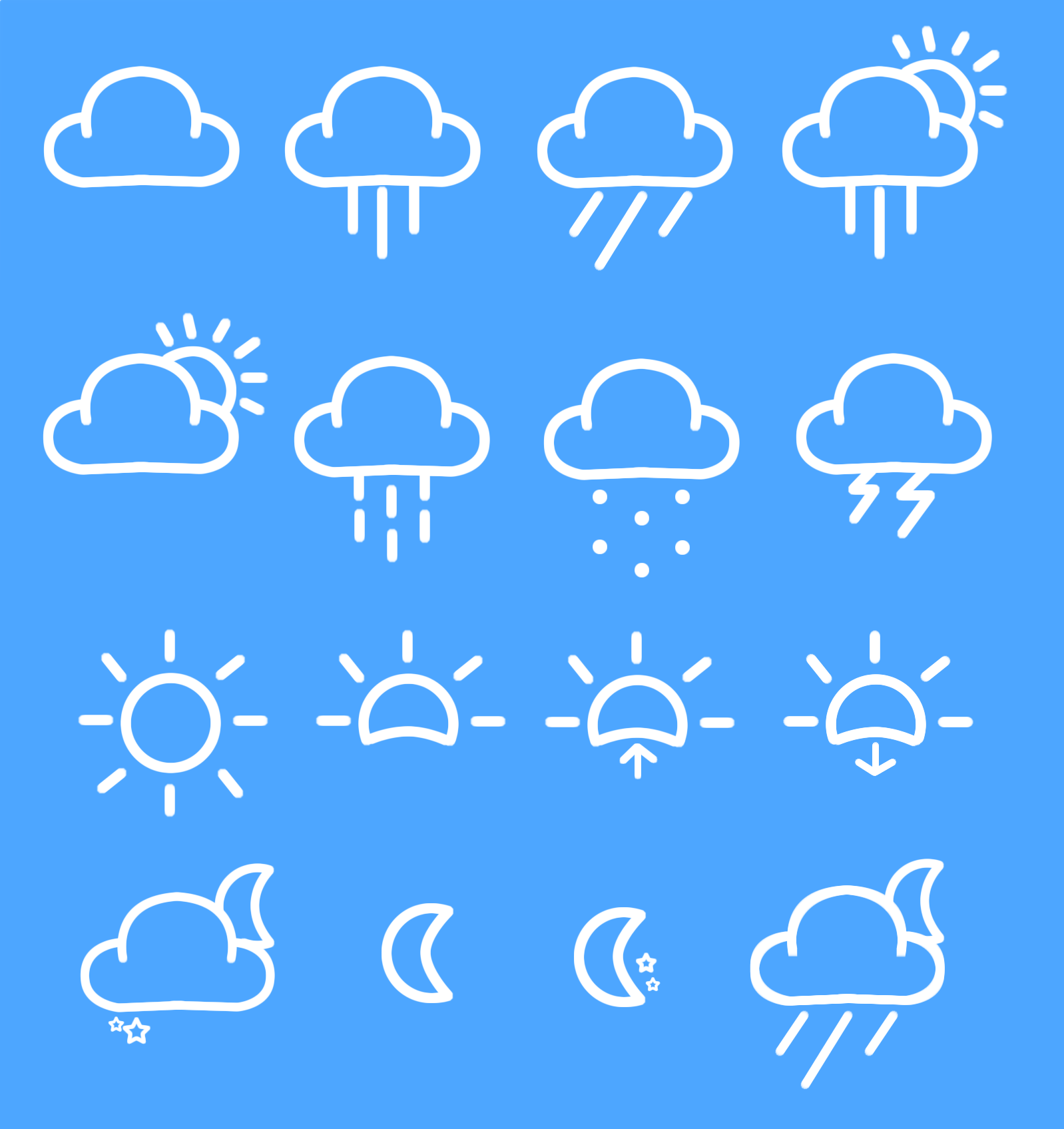 Free Weather Icons PSD